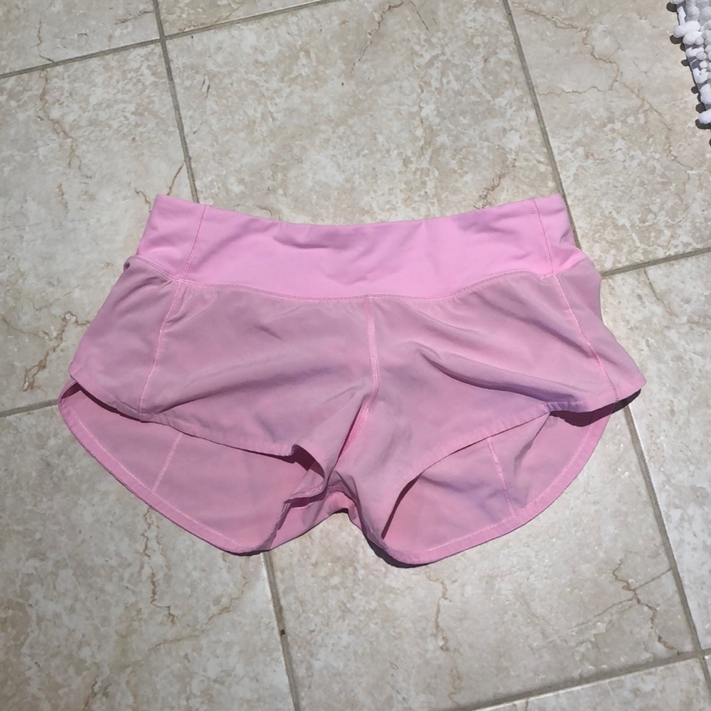 Pink size 4 lululemon shorts